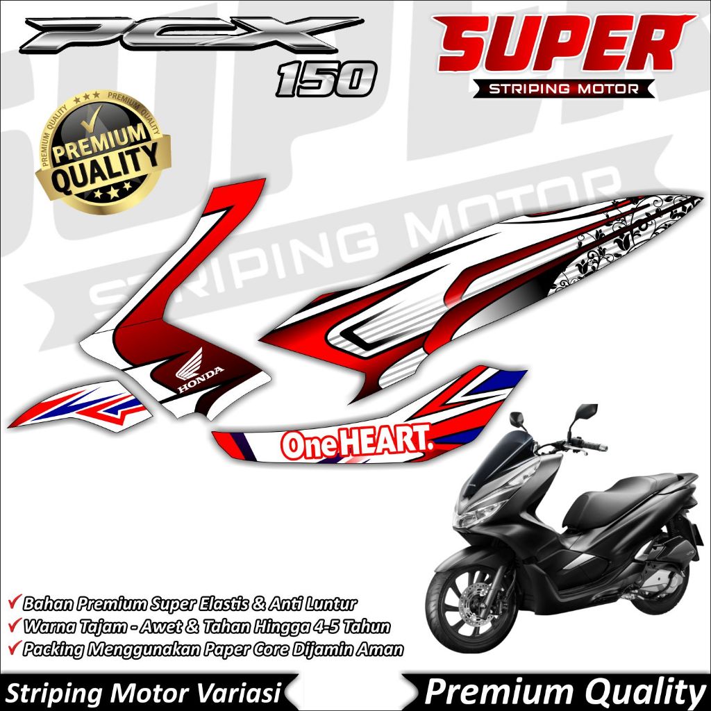 Stiker PCX 150 2019 Anti Luntur keren Striping PCX 150 Striping Honda PCX 150 Graffis