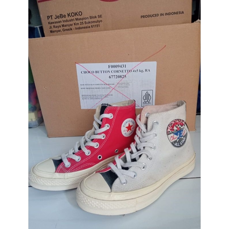 Sepatu Converse CT 70s HI logo play (ORI)
