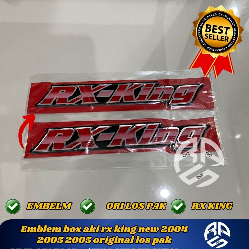 Emblem box aki rx king new 2004 2005 2005 original los pak