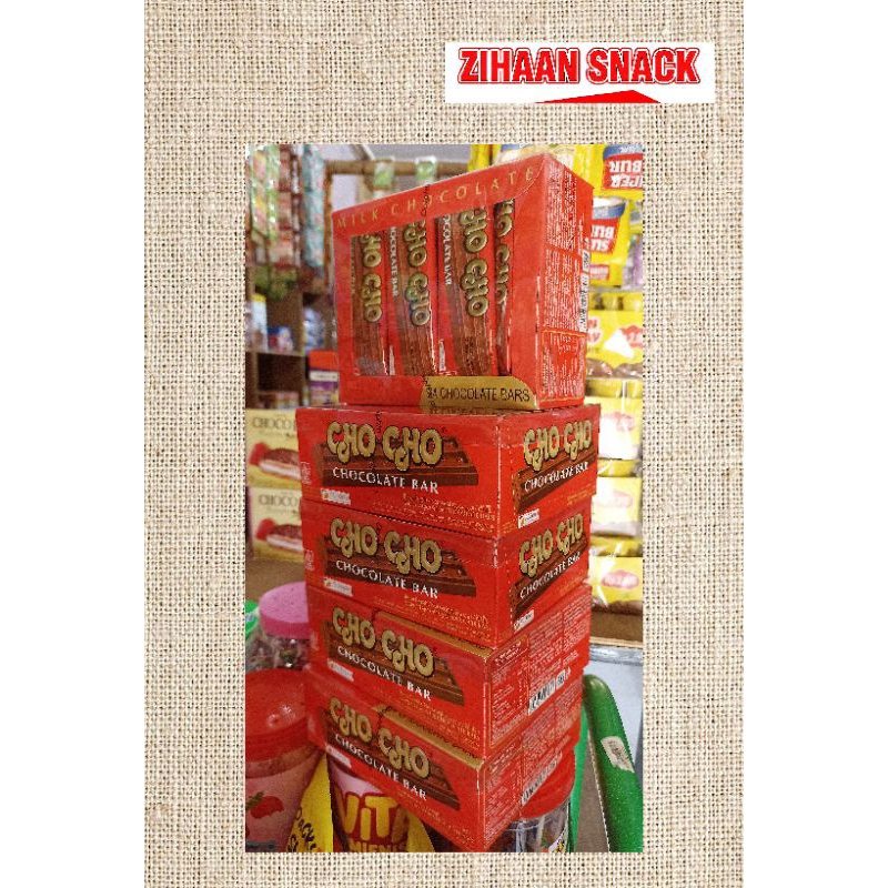 

Chocho chocolate bar | Cokelat compound | isi 24 pcs @ 10gr
