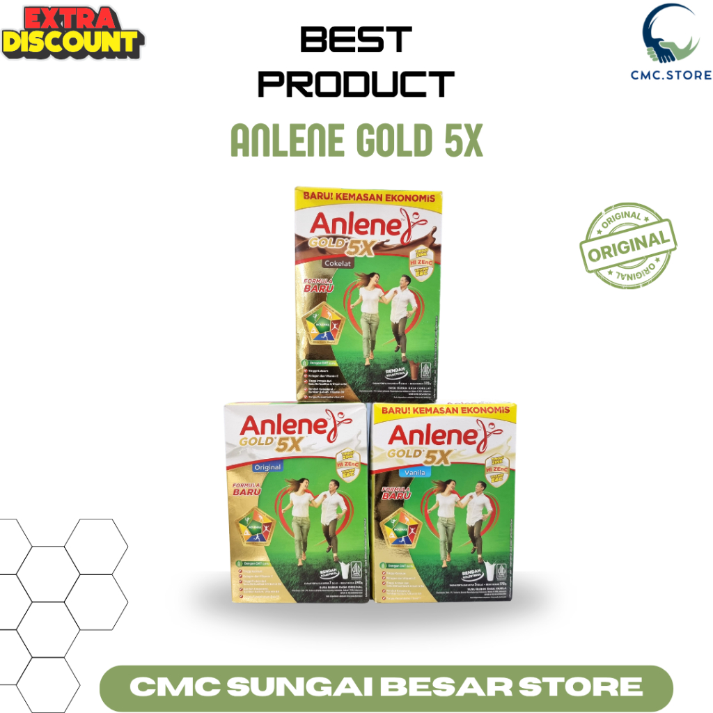 

Anlene Gold 5X 240 Gram Original