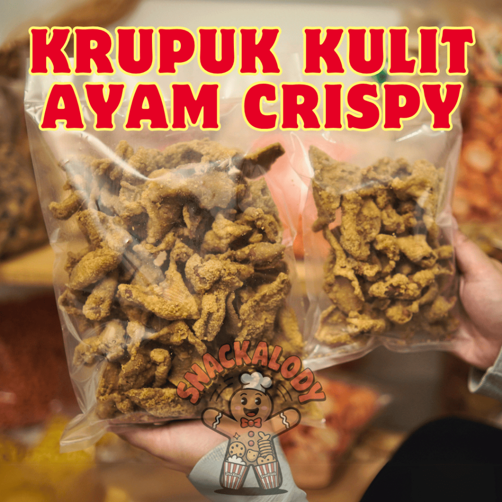 

PROMO!!! Keripik kulit ayam Crispy 300gr | Usus Renyah Gurih - Snackalody