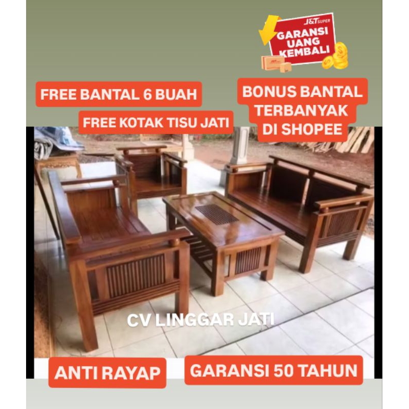 Kursi Ruang.Tamu Kayu Jati Jepara Minimalis 221