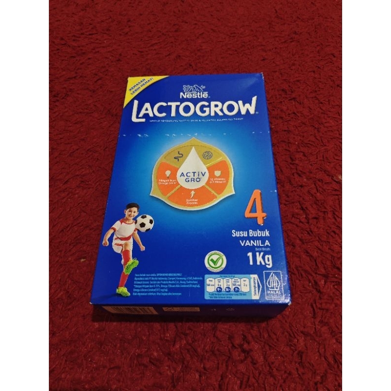 

Nestle LACTOGROW Pro 3+ / LACTOGROW 4 susu Vanila 1kg | 3 tahun keatas
