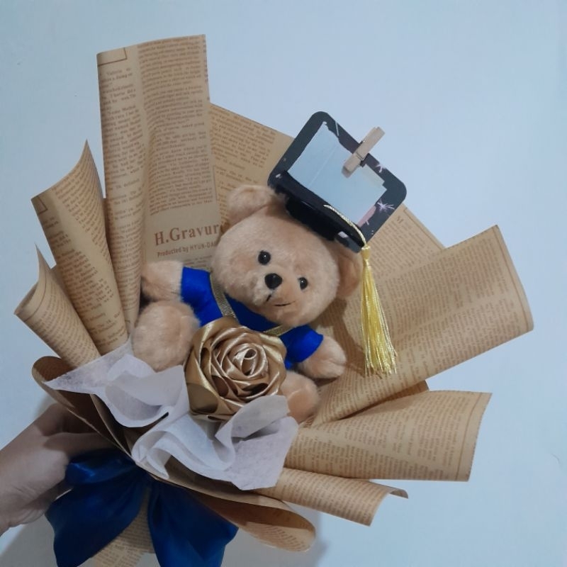Graduation Bouquet / Buket Boneka Wisuda Cowok / Hadiah Wisuda Cowok / Hadiah Wisuda Cewek / Kado Wi