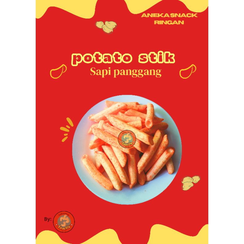 

POTATO STIK 250 gram rasa sapi panggang Snack potato Snack kentang sapi panggang Snack enak Snack murah cemilan enak cemilan murah makanan ringan makanan murah