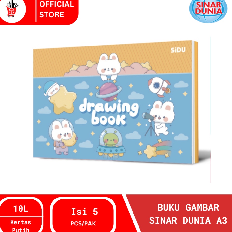 

KODE I96V Drawing Book Buku Gambar SiDu A3 1 PAK