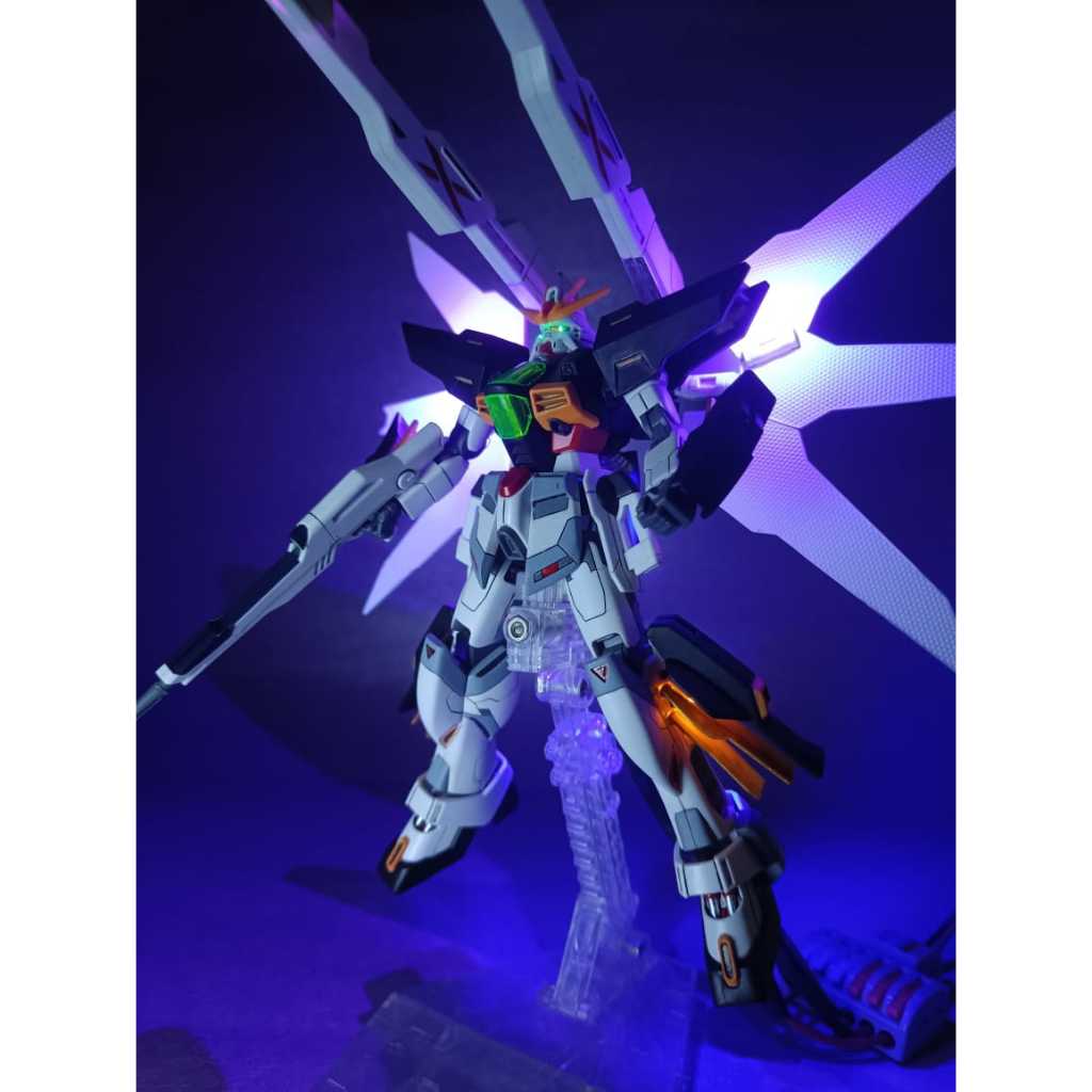 HG DOUBLE X GUNDAM WITH 14 LED | XX GUNDAM  BANDAI