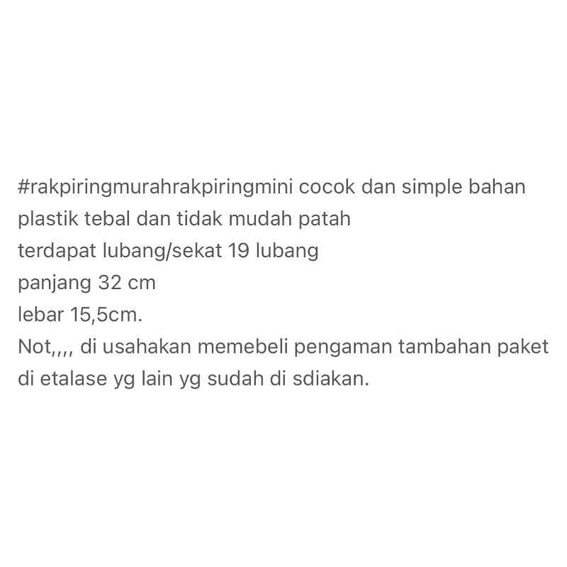 Gratong Rak Piring Sparta//Tirisan Piring