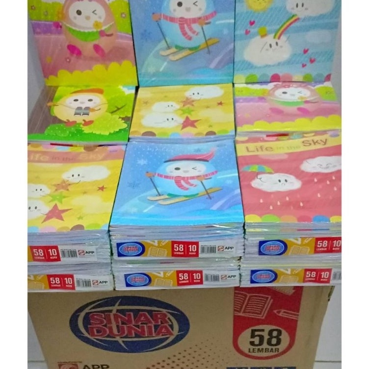 

KODE E43X Buku tulis Sidu isi 58 lembar 1 pcs