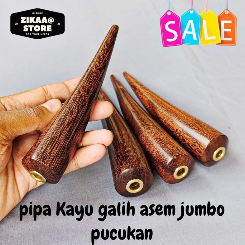 Pipa Once Cangklong Kayu Galih Asem Jumbo Pucukan Premium