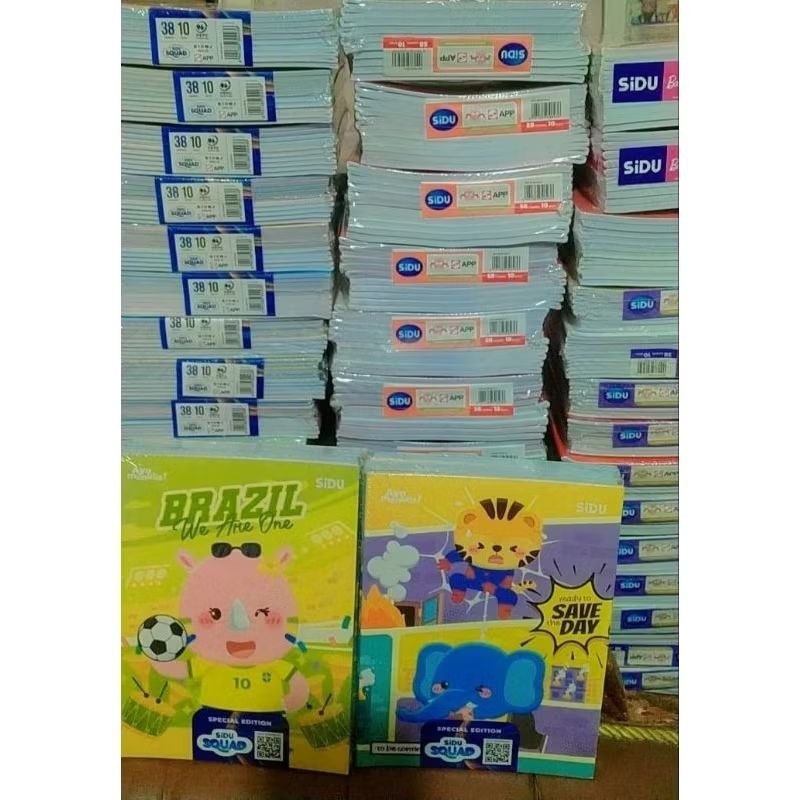 

ATMS-10 PCS BUKU SiDU Buku Tulis Special Edition "SiDU Squad" 38 Lembar - (1 pak isi 10 buku)