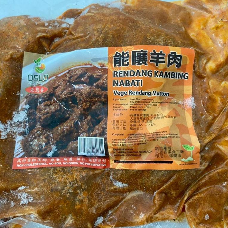 

Vegetarian Rendang Kambing Nabati OSLO 450 Gr