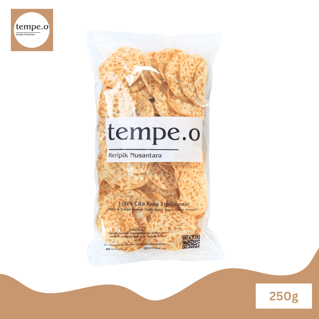 

Keripik Tempe Tempe.o 250g | Snack Sehat Renyah