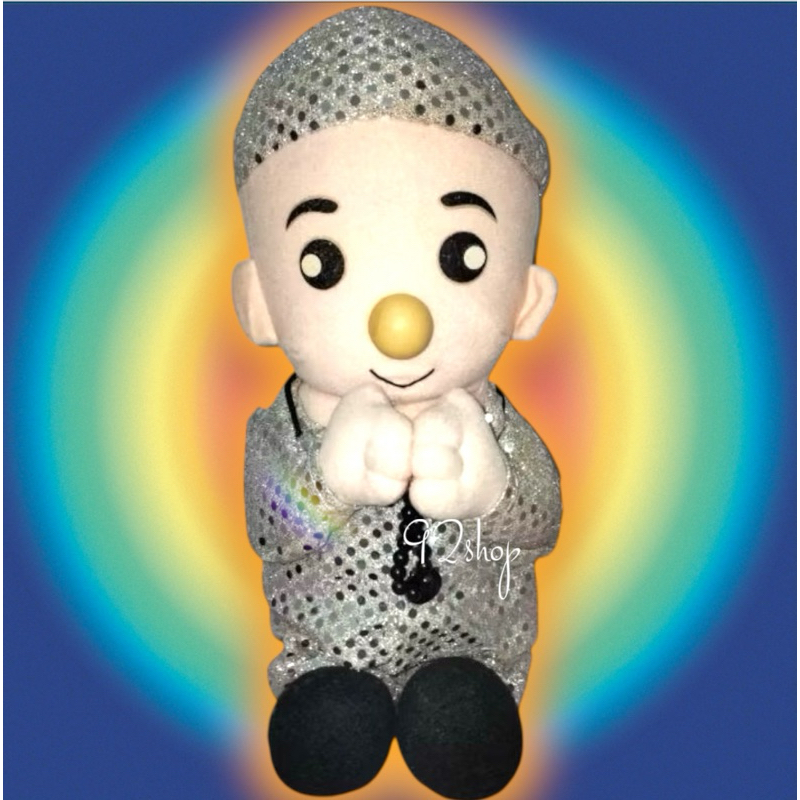 Boneka biksu sequin doll 40 CM | Big Buddhist monk plush toy