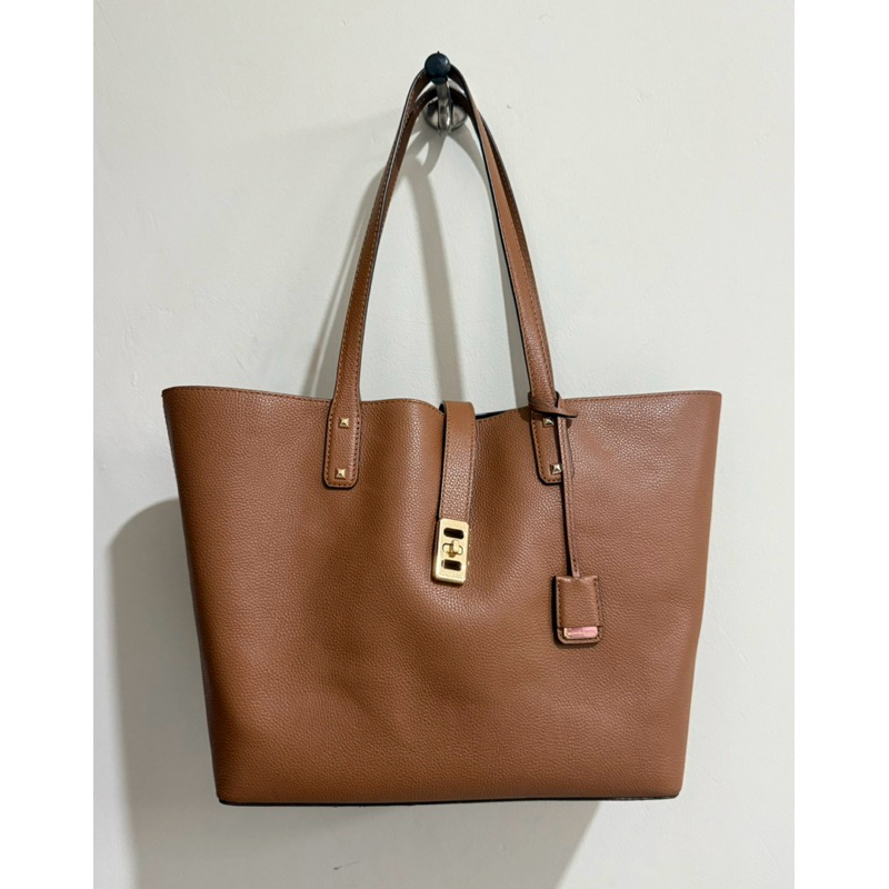 Tas Wanita Michael Kors MK Karson Carry All Tote Original Warna Cokelat