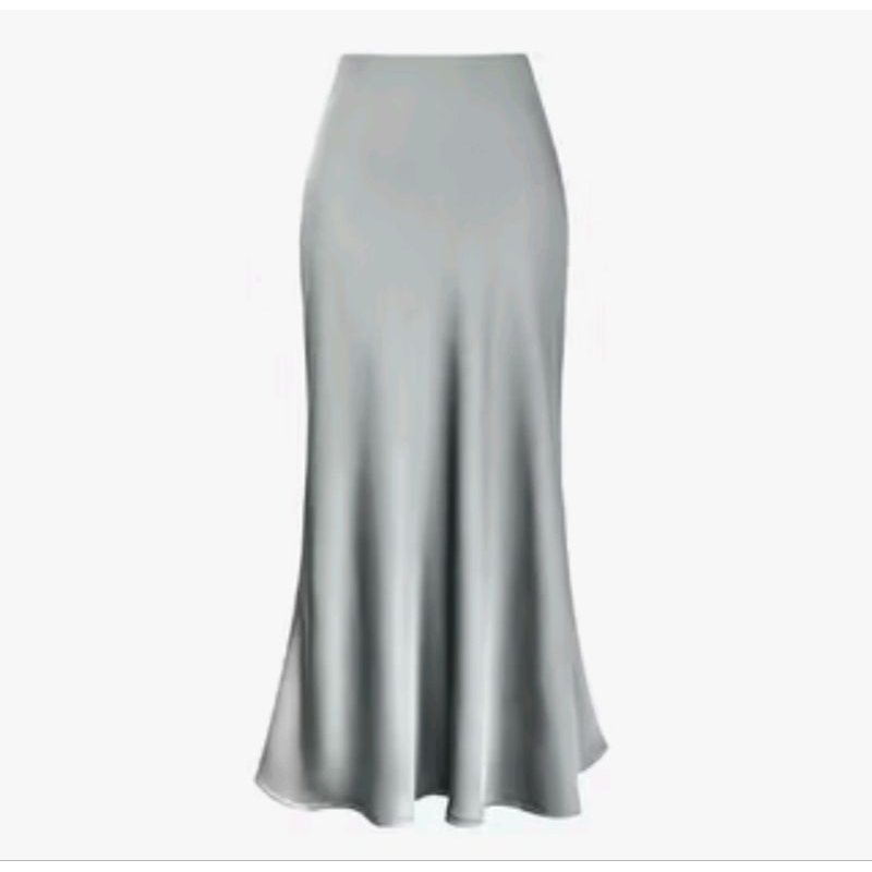 Izdihaar - Rok Satin Long Skirt - Rok Satin Panjang - Rok Satin silk premium