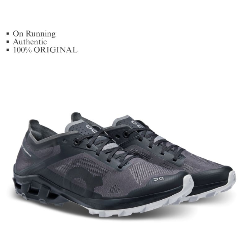 ON RUNNING CLOUDVENTURE PEAK Trail 3 Black Glacier Sepatu Pria Original