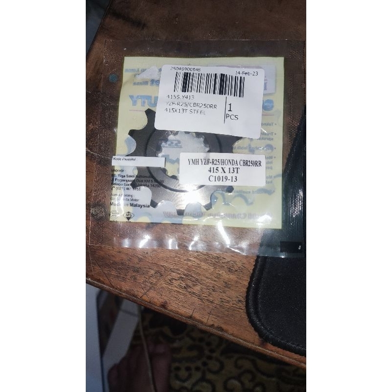 Gear depan SSS 415 R25 CBR250RR NINJA250