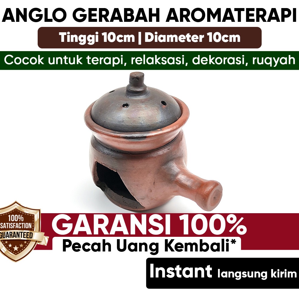 Anglo Gerabah Aromaterapi Dupa Ratus Menyan Bukhur – Tungku Bakar Tanah Liat Asli Tradisional
