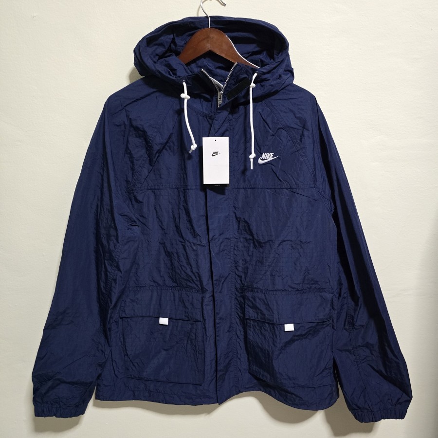 Jaket Hoodie NIKE Club Bowline Navy Jacket Original 100% BNWT