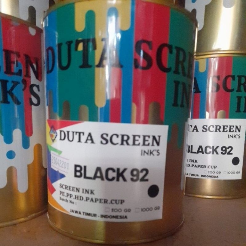 

cat sablon plastik Duta screen black92.POLYMATE 1KG