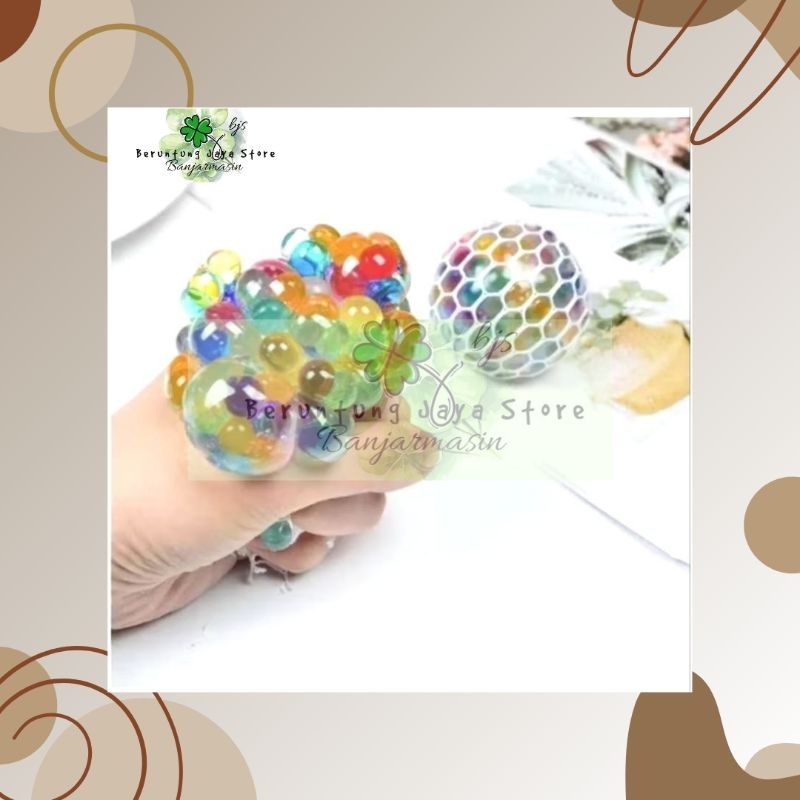 BJS - SQUISHY MESH BALL STRESS BALL BOLA PENCET