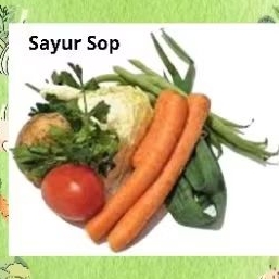 

sayur Sop segar