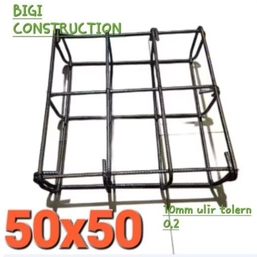 cakar ayam 50x50 besi 10 ulir sni full 0.2 beton proyek bangunan properti begel kawat Ring cincin