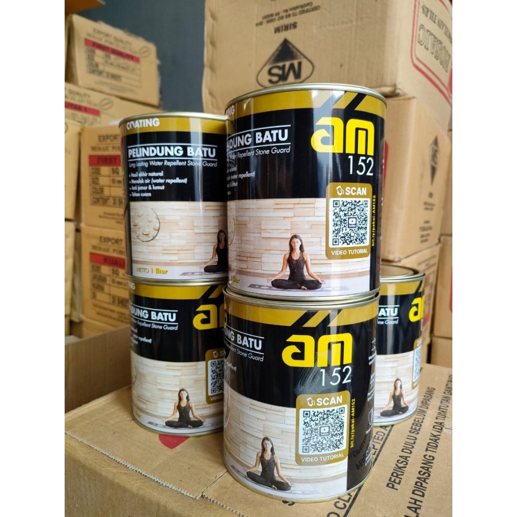 Cat Pelapis Batu Alam Warna Natural Pelapis Batu Alam Coating Batu Alam, Genteng, Patung AM 152 @ 1 
