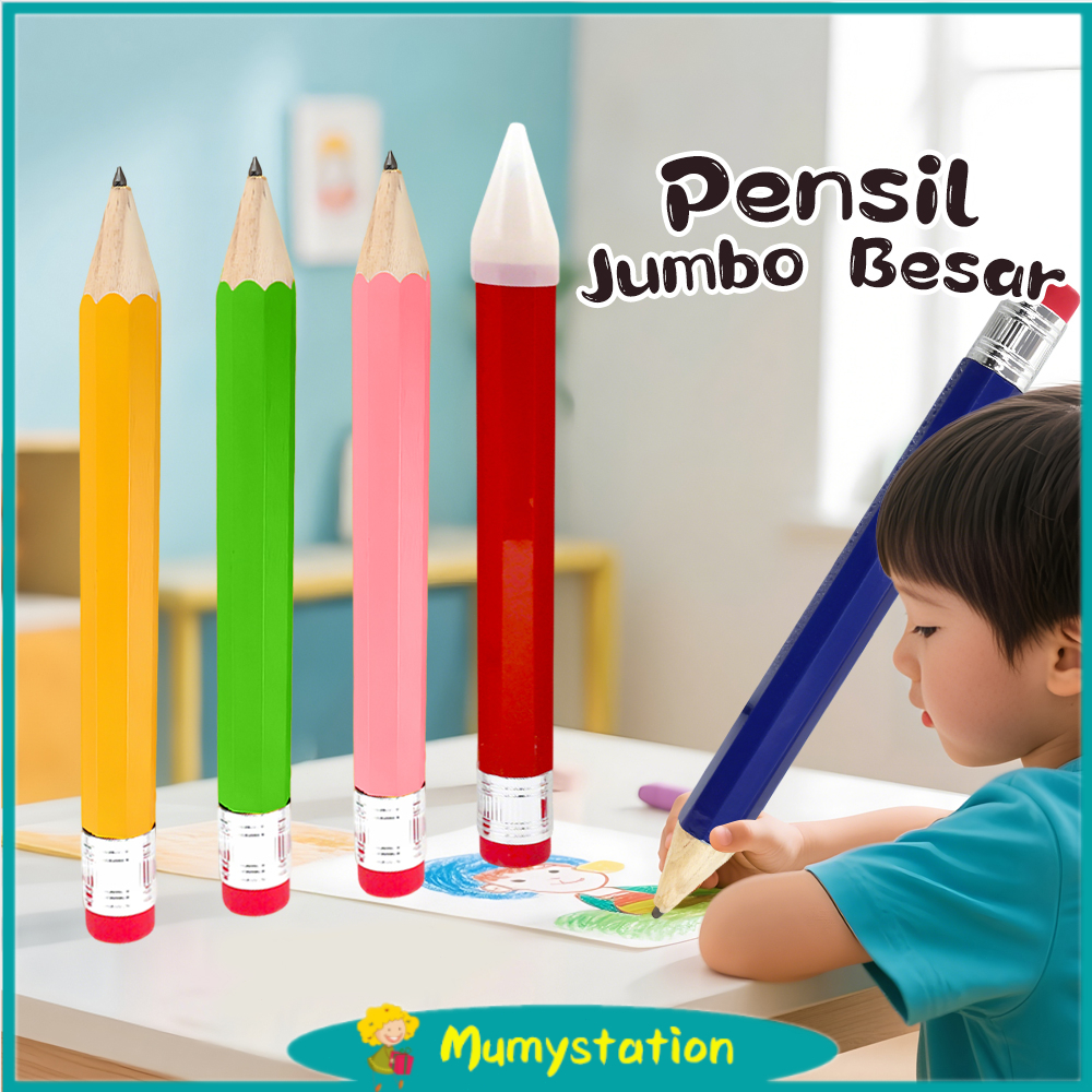 

Mumystation Pensil Besar Alat Tulis Dekorasi Kamar Pensil Kreatif Warna berbilang