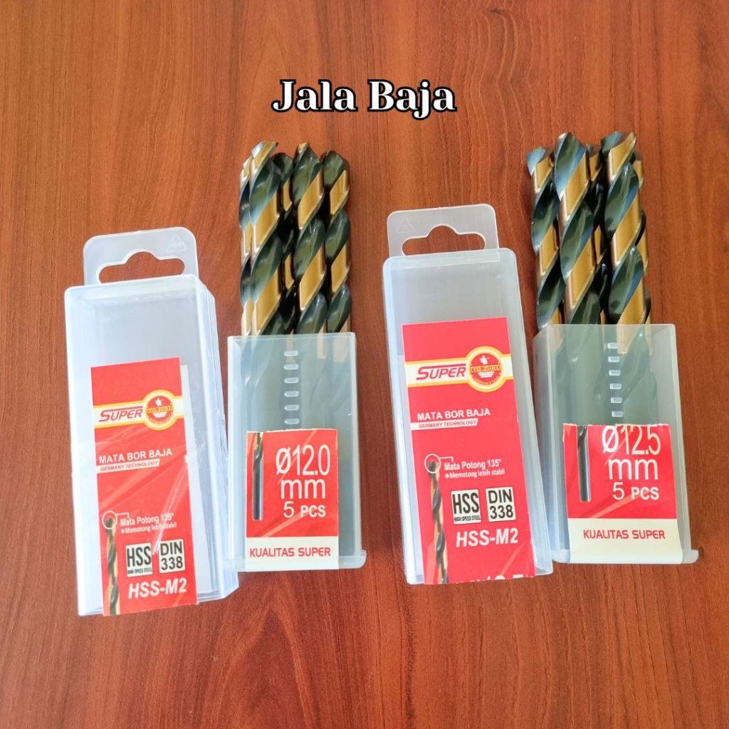 Mata Bor Besi / Mata Bor Baja / Yozuri Super Ukuran 12mm 12.5mm Eceran Bagus
