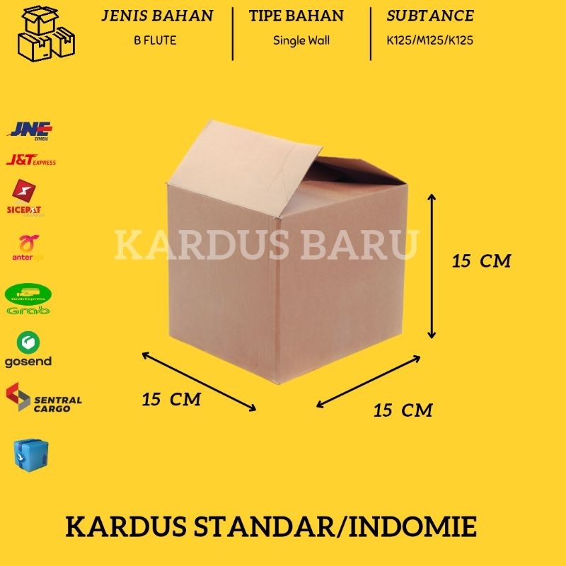 Kardus packing/box packing 15x15x15 cm .