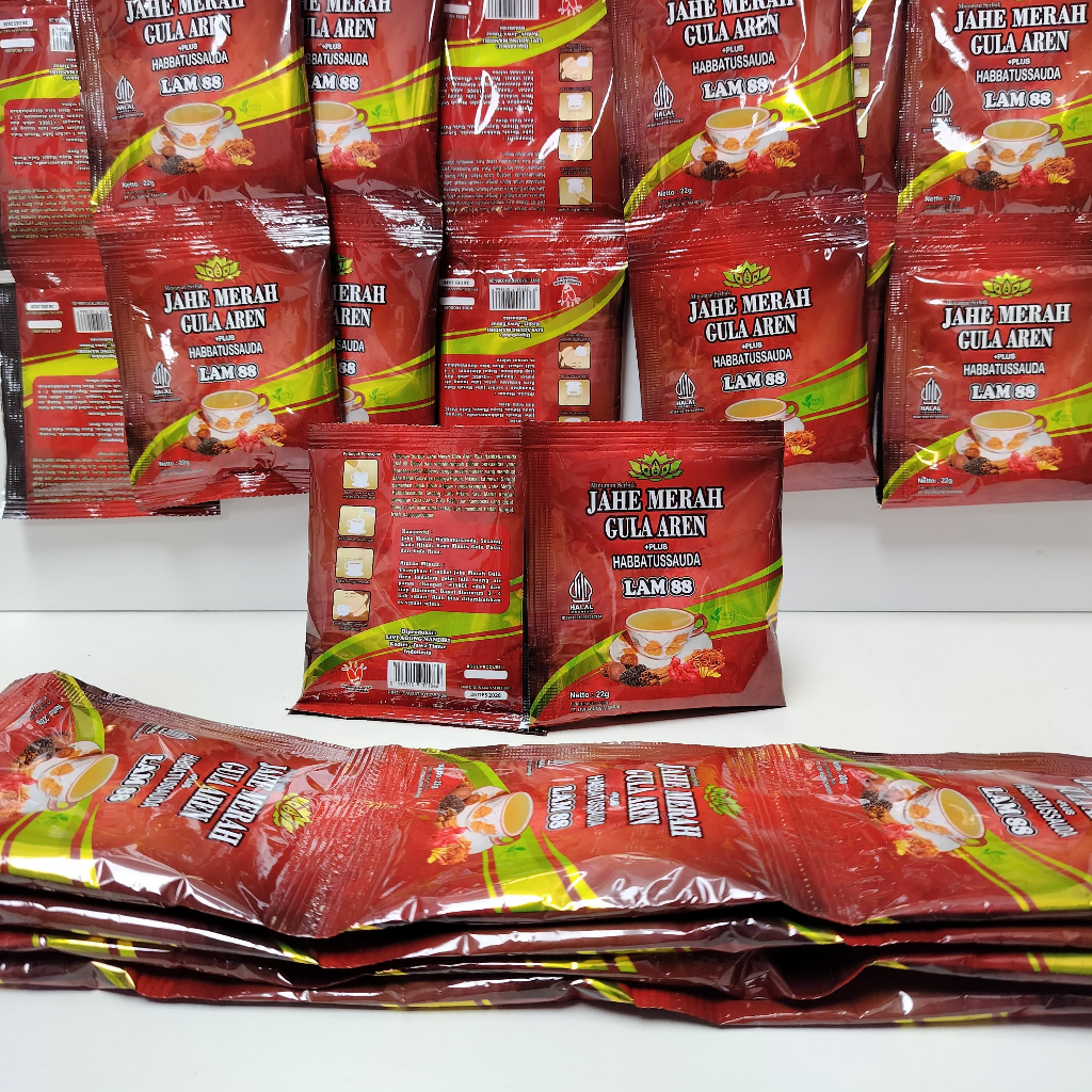 

JAHE MERAH GULA AREN RENCENG MERK LAM 88