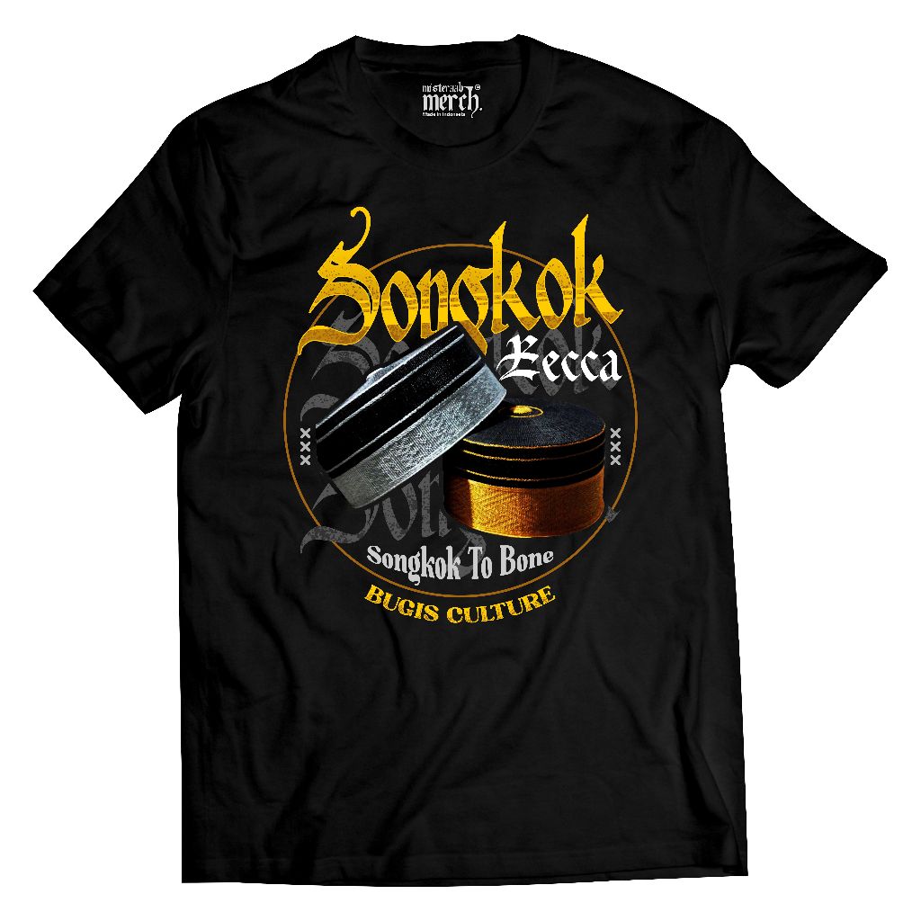 KAOS BUGIS SONGKOK RECCA BUGIS COTTON COMBED 24S PREMIUM