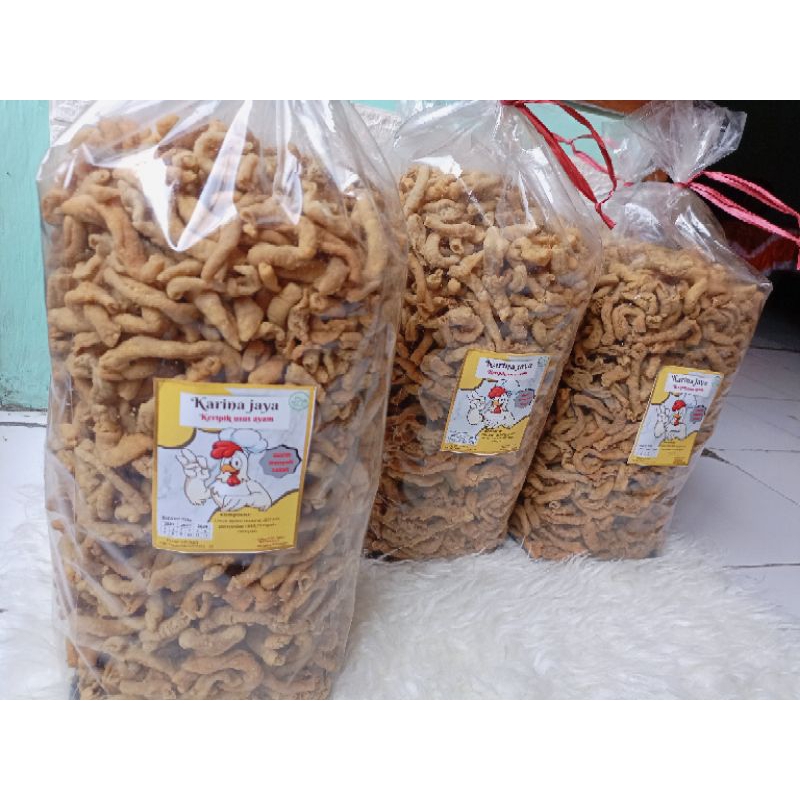 

Keripik Usus Ayam Crispy 1kg/ Kripsus Goreng Renyah Gurih Tidak Amis