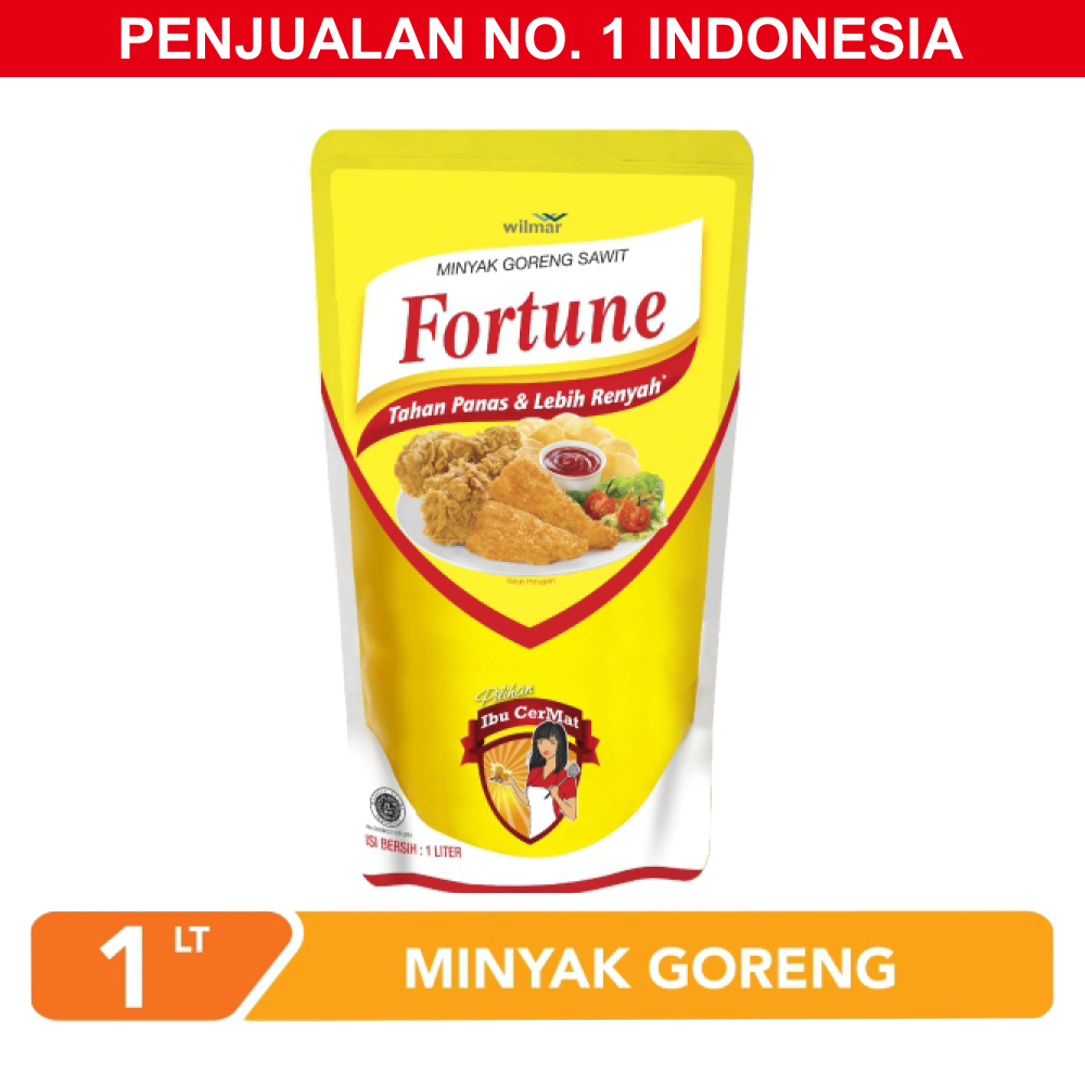 

Minyak Goreng Fortune 1 Liter Tahan Panas 1 Karton
