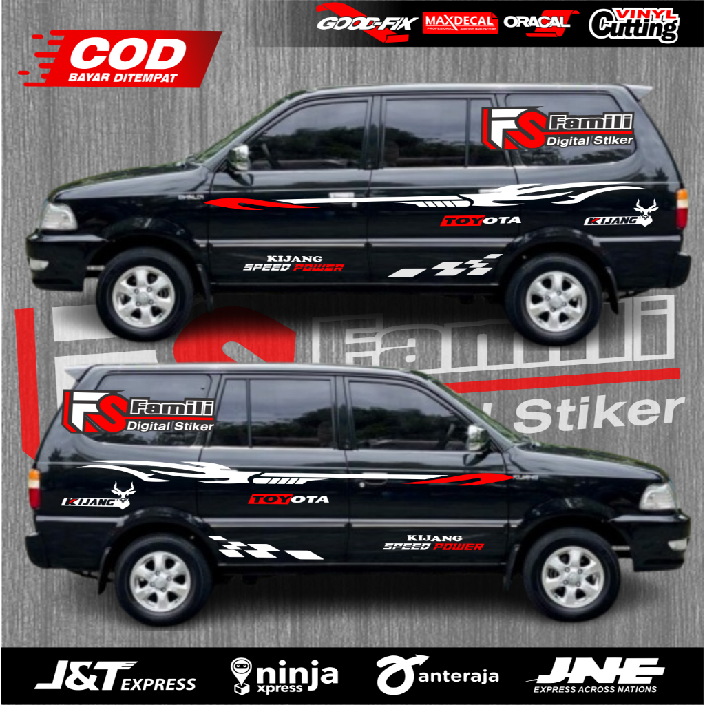 Stiker Mobil Kijang Super Stiker Body Kijang Super Stiker Kijang Super Cutting Sticker Terbaru