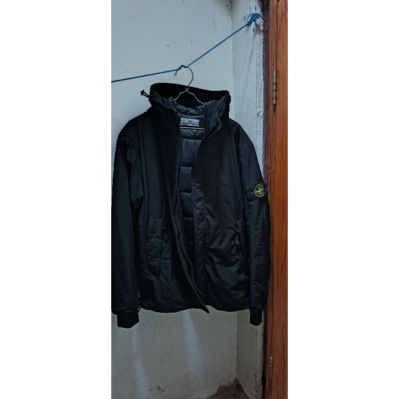 Stone Island Micro Twill Jacket With Black Padding 2023 Falling winter