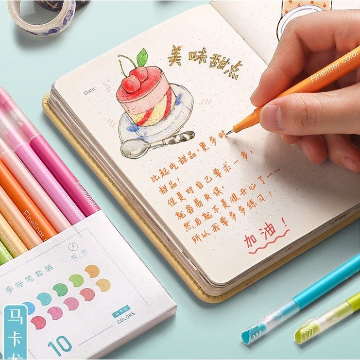 

Alat Tulis Gambar 1 Pack Isi 10 Pcs Pulpen Warna Set 10 Pulpen 0.5mm Pena Pulpen Gel Warna Warni Aesthetic Pastel Retro Color Alat Tulis Fineliner Kiyowo