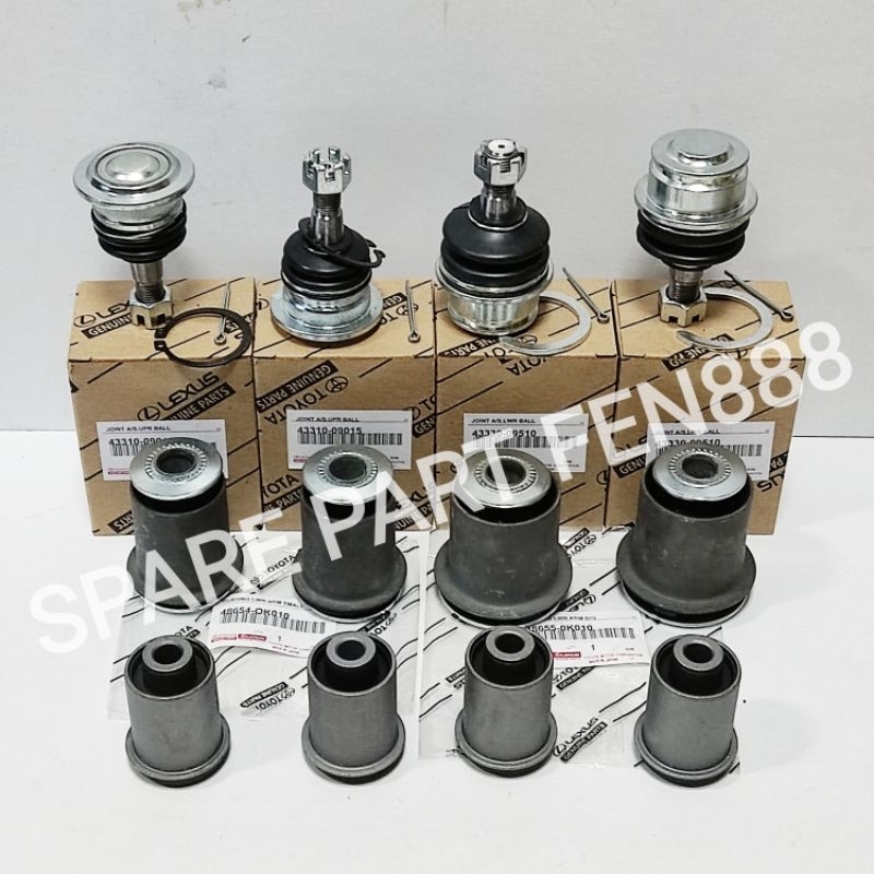 Bushing Arm Atas Bawah Set Ball joint Toyota Innova Hilux Single Cabin 2005-2015 12pc Bushing Besar 