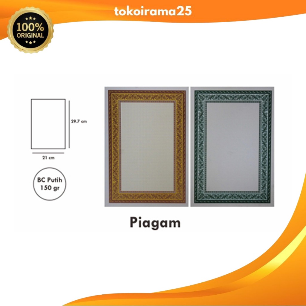 

Piagam Kertas F4 / Kertas Piagam Juara / isi 10 Lembar