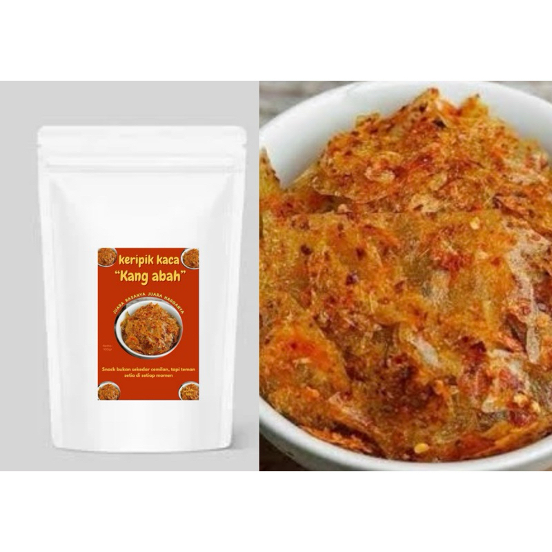 

Keripik Kaca Kang Abah 100 gr pedas bumbu melimpah juara rasanya juara harganya