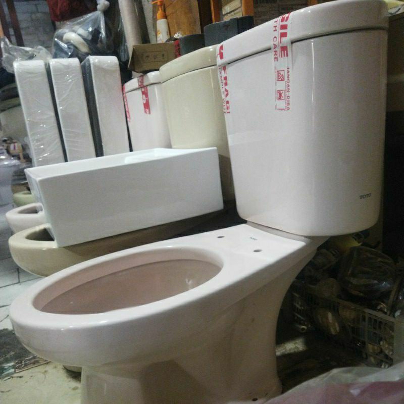 Closet Duduk TOTO CW 420 J Warna Pastel pink muda