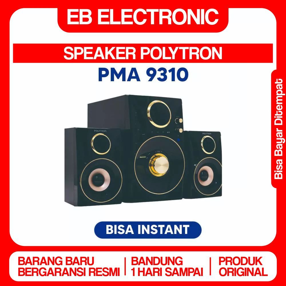 POLYTRON SPEAKER AKTIF PMA 9310 Bluetooth Portable Wireless AUX USB PMA9310 Audio