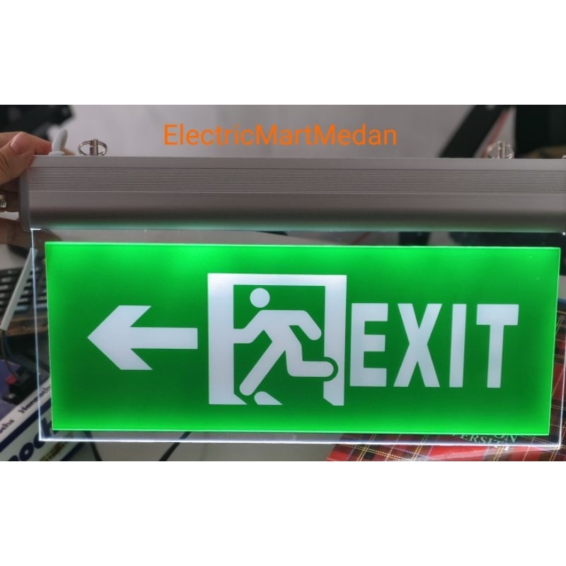 lampu exit led arcylic/lampu darurat/Emergency exit/lampu sign exit orang