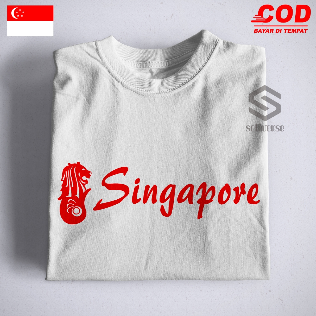 Singapore - Kaos - Baju - T-Shirt - Pakaian - Murah - Pria  - Wanita - COD