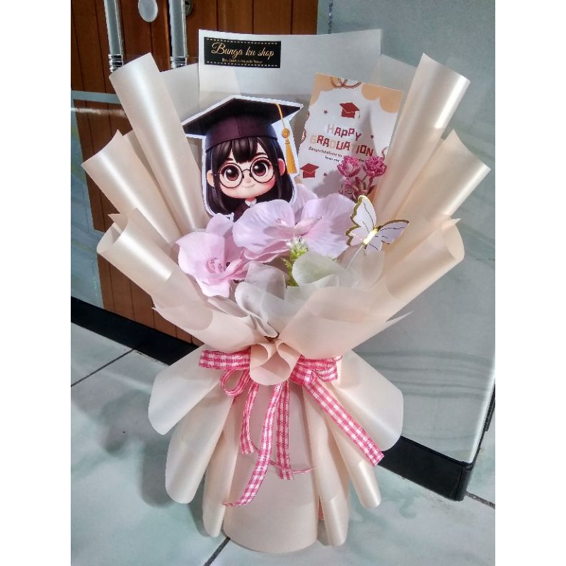 READY buket wisuda topper cewek / cowok untuk anak TK/SD