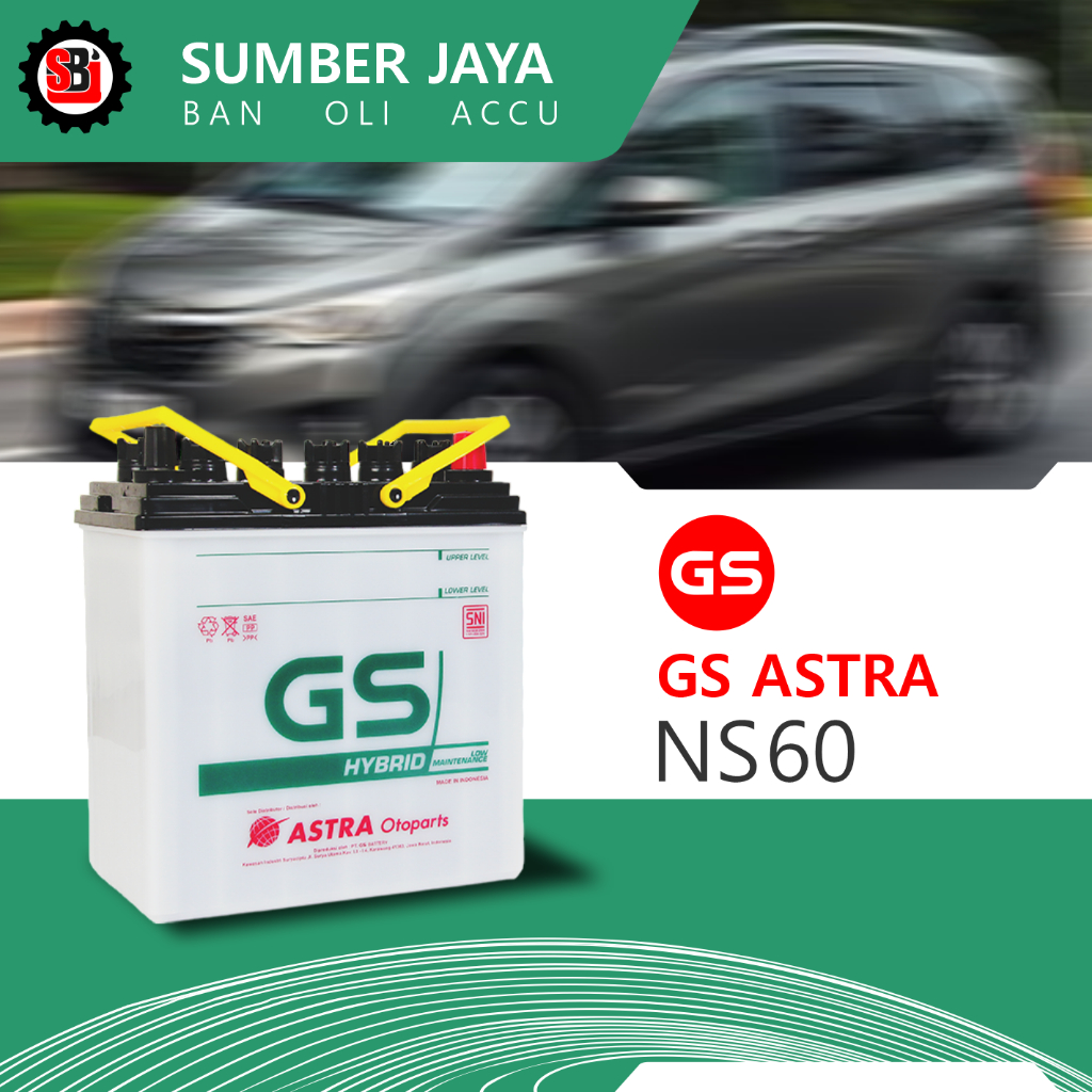 Aki Basah GS HYBRID NS60 Mobil