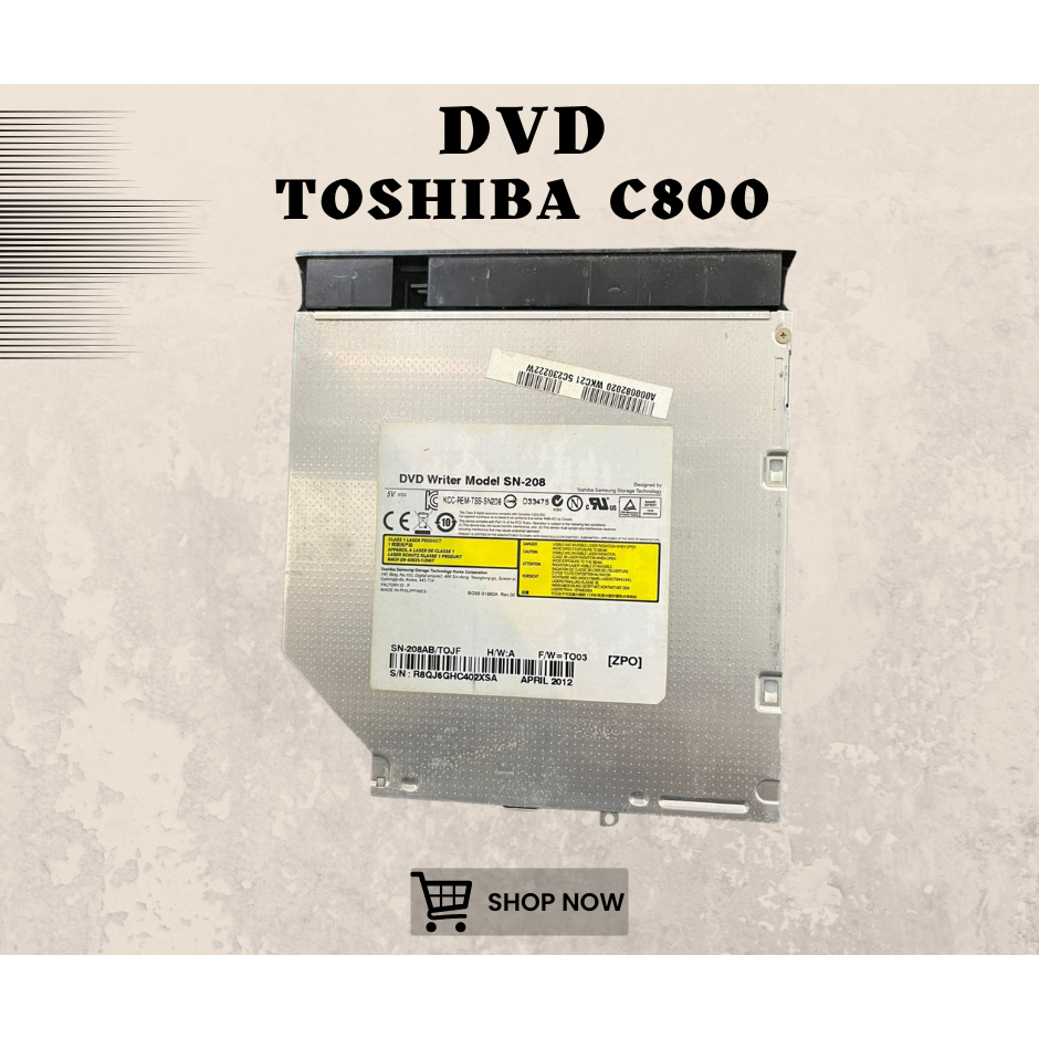 DVD LAPTOP TOSHIBA C800 SECOND